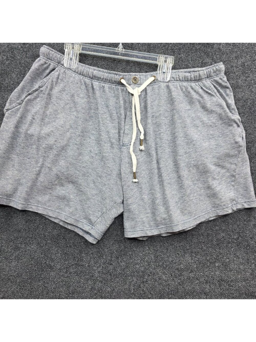 KingSize Jersey Lounge Shorts 3XL Big Gray Cotton Everyday Weekends Resort Comfy